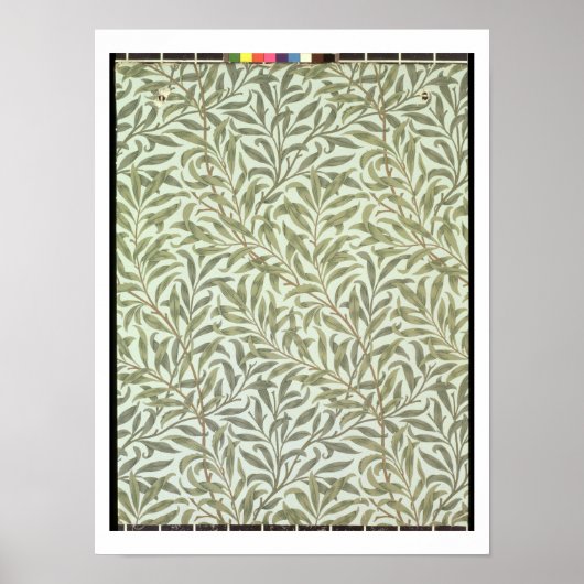 'Willow Bough' mapontwerp, 1887 Poster (Voorkant)