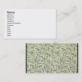 'Willow Bough' mapontwerp, 1887 Visitekaartje (Voorkant / Achterkant)