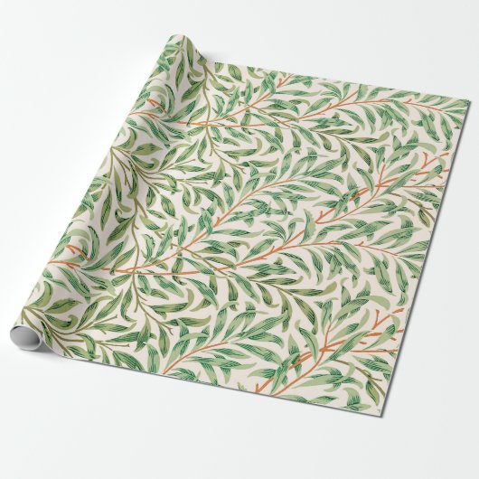 Willow Bough van William Morris Cadeaupapier (Uitgerold)