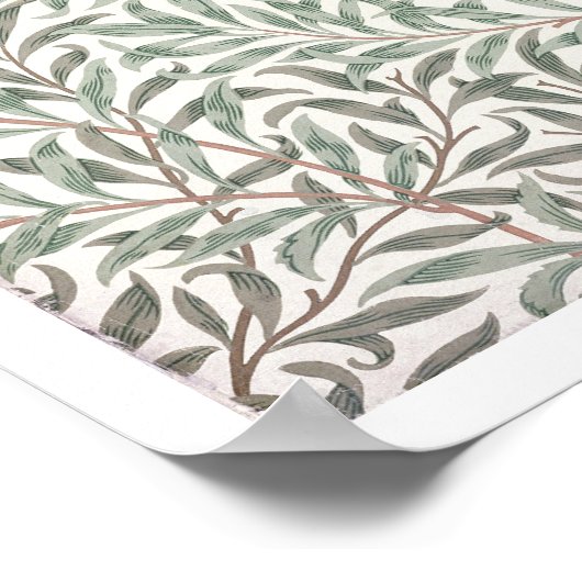 Willow Bough, wallpaper design, 1874 (behang) Poster (Hoek)