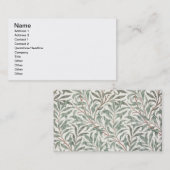 Willow Bough, wallpaper design, 1874 (behang) Visitekaartje (Voorkant / Achterkant)