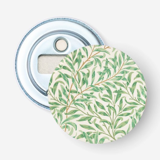 Willow Bough William Morris Pattern Button Flesopener (Voorkant)