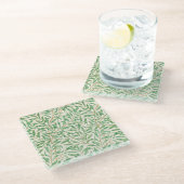 Willow Bough William Morris Pattern Glazen Onderzetter (Schuin)