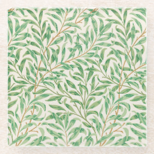 Willow Bough William Morris Pattern Glazen Onderzetter