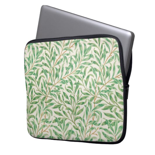 Willow Bough William Morris Pattern Laptop Sleeve (Voorkant Links)