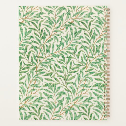 Willow Bough William Morris Pattern Planner (Achterkant)