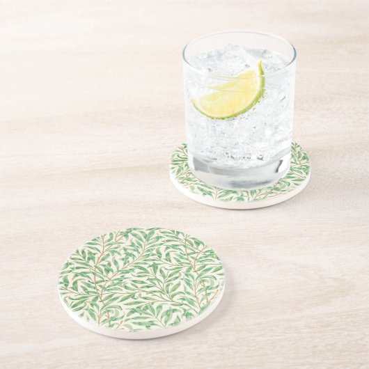 Willow Bough William Morris Pattern Zandsteen Onderzetter (Zijkant)