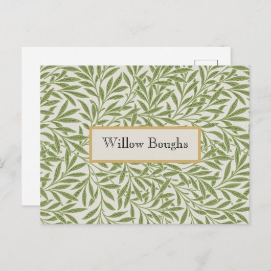 Willow Boughs by William Morris Briefkaart (Voorkant / Achterkant)
