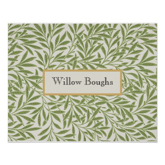 Willow Boughs by William Morris Perfect Poster (Voorkant)