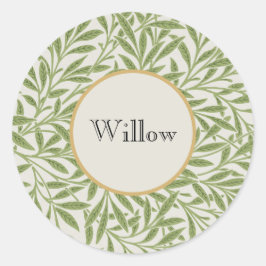 Willow Boughs by William Morris Ronde Sticker
