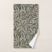 Willow Boughs - Green Brown Aqua Bad Handdoek (Handdoek)