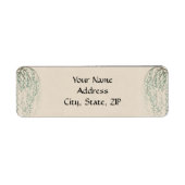 Willow Branch op linnen Etiket (Voorkant)