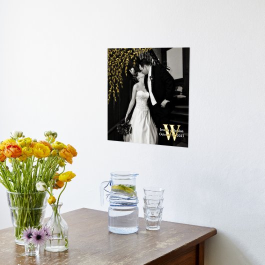 Willow Branch Wedding Custom Foto and Text Folie Afdrukken (Laag (Keuken))