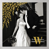 Willow Branch Wedding Custom Foto and Text Folie Afdrukken (Voorkant)