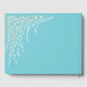Willow Branches Robins Egg Blue Wedding Guest Book Gastenboek (Achterkant)