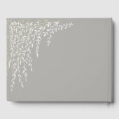 Willow Branches Taupe Wedding Guest Book Gastenboek (Achterkant)