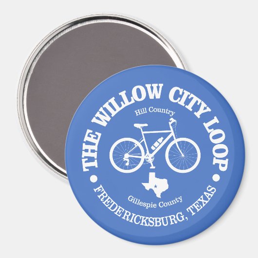 Willow City Loop (fietsen) Magneet (Voorkant / Achterkant)