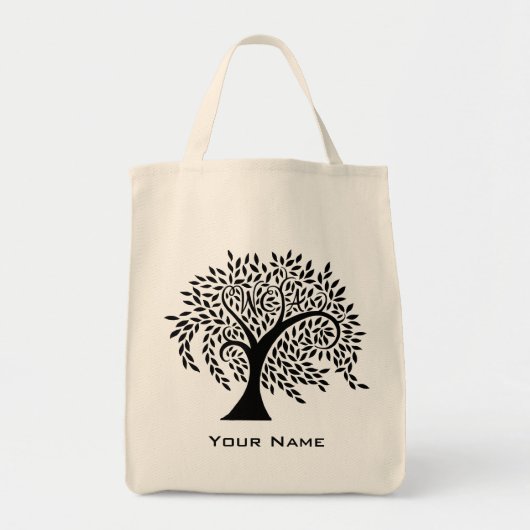 Willow Creek Academy Wispy Tree Logo Tote Bag (Voorkant)