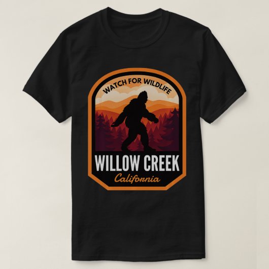 Willow Creek, Californië T-shirt (Design voorkant)