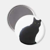Willow de Zwarte Kat Magneet (Voorkant / Achterkant)