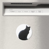 Willow de Zwarte Kat Magneet (Insitu (Vaatwasser))