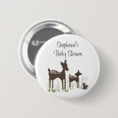Willow Deer Baby shower Button (Voorkant /achterkant)