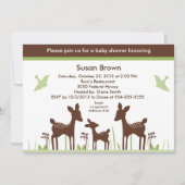 Willow Deer Baby shower Invitation so Cute Kaart (Voorkant)