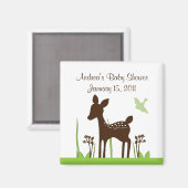 Willow Deer Baby shower Magnet Keepomwille (Voorkant / Achterkant)
