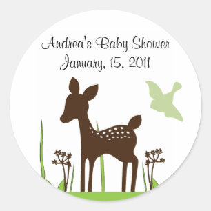 Willow Deer Baby shower Sticker Keepomwille
