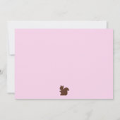 Willow Deer/Deer Pink Baby shower Uitnodiging (Achterkant)