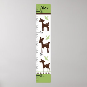 Willow Deer Family Chart Keep at 8x44! Poster