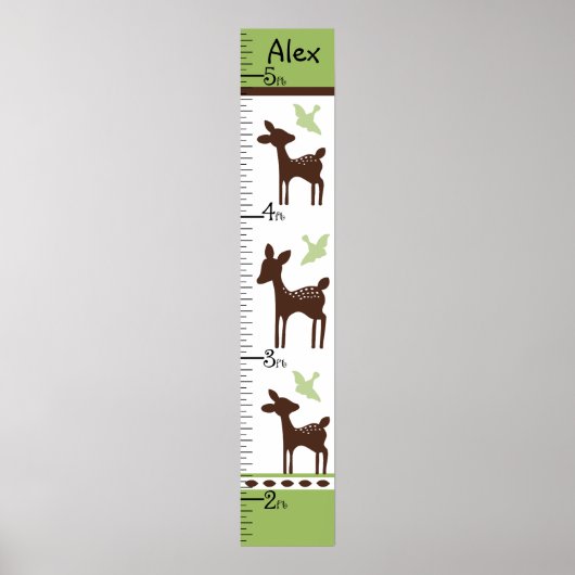 Willow Deer Family Chart Keep at 8x44! Poster (Voorkant)