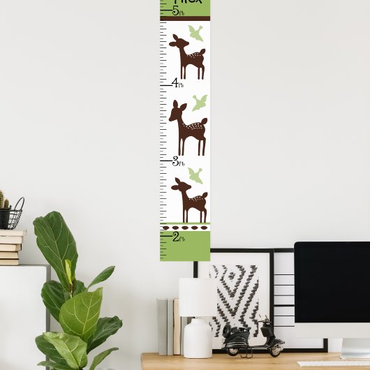 Willow Deer Family Chart Keep at 8x44! Poster (Thuiskantoor)