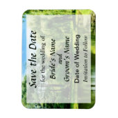 Willow door het meer Save the Date Magneet (Verticaal)