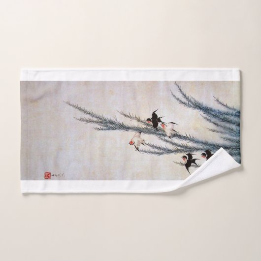 Willow en Swallow, Hokusai Handdoek (Handdoek)