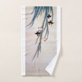 Willow en Swallow, Hokusai Handdoek (Handdoek)