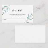 Willow Eucalyptus Baby Luier Raffle Informatiekaartje (Voorkant / Achterkant)