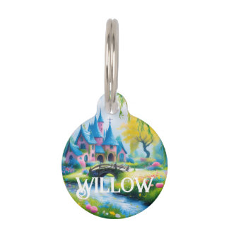 Willow Fantasy Art Castle Willow Tree Personalized Huisdierpenning