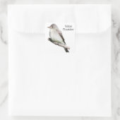 Willow Flycatcher Vierkante Sticker (Tas)