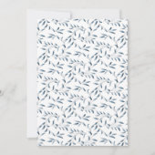 Willow Garden Elegante Blauw en Witte Bloemen Kaart (Voorkant)