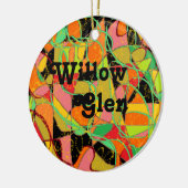Willow Glen geometric abstract art san Jose Keramisch Ornament (Links)
