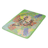 Willow Glen patchwork abstract art san Jose buurma Badmat (Gekanteld)