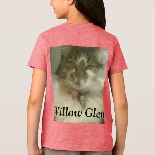 Willow Glen patchwork and cat Tri-Blend Shirt (Achterkant)