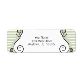  Willow Groen retour adreslabel Etiket (Voorkant)