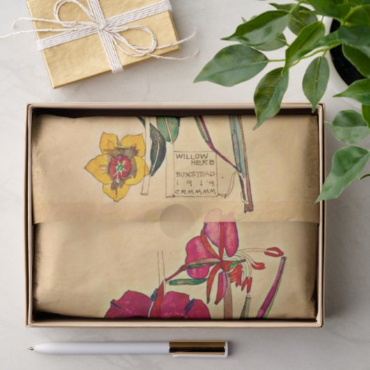 Willow Herb door Charles Mackintosh Tissuepapier (Geschenk)