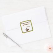 Willow Herten Baby Mama Kus vierkante sticker (Envelop)