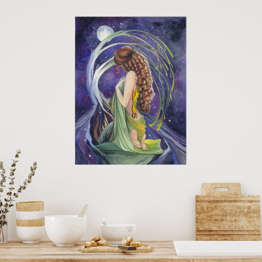 Willow, het Poster Moon en Night (Keuken)