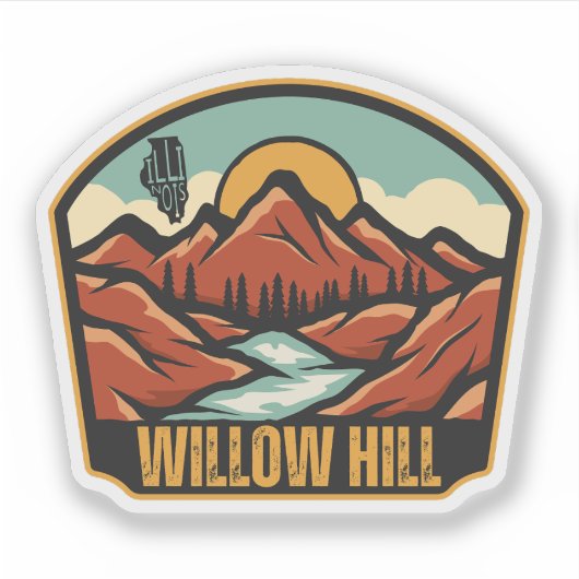 Willow Hill, Illinois Sticker (Voorkant)