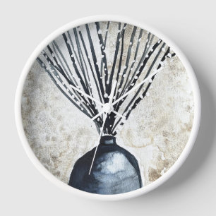 Willow in vaas waterverf