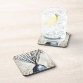 Willow in vaas waterverf bier onderzetter (Rechterzijde)